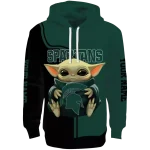 personalized michigan state spartans baby yoda green black hoodie best selling