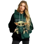 personalized michigan state spartans baby yoda green black hoodie best selling