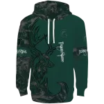 personalized michigan state spartans deer silhouette green hoodie best selling