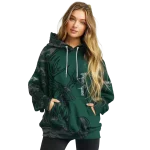 personalized michigan state spartans deer silhouette green hoodie best selling