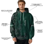 personalized michigan state spartans deer silhouette green hoodie best selling