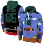 personalized michigan state spartans mario blue black hoodie best selling