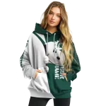personalized michigan state spartans peeking snoopy green hoodie best selling