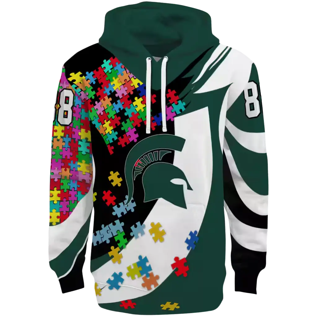 personalized michigan state spartans puzzle pieces green hoodie best selling personalized michigan state spartans puzzle pieces green hoodie best selling