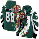 personalized michigan state spartans puzzle pieces green hoodie best selling