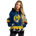 personalized michigan wolverines grateful vibes blue hoodie best selling