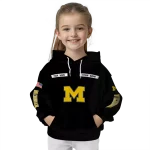 personalized michigan wolverines punisher skull black hoodie best selling