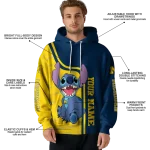 personalized michigan wolverines stitch blue hoodie best selling