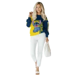 personalized michigan wolverines stitch blue hoodie best selling