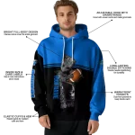 personalized middle tennessee blue raiders baby groot blue black hoodie best selling