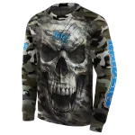 personalized middle tennessee blue raiders camo skull hoodie best selling