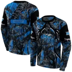 personalized middle tennessee blue raiders hunting theme blue black hoodie best selling