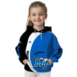 personalized middle tennessee blue raiders minimalist design blue black hoodie new arrival