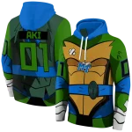 personalized middle tennessee blue raiders superhero armor blue green hoodie best selling