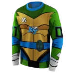 personalized middle tennessee blue raiders superhero armor blue green hoodie best selling