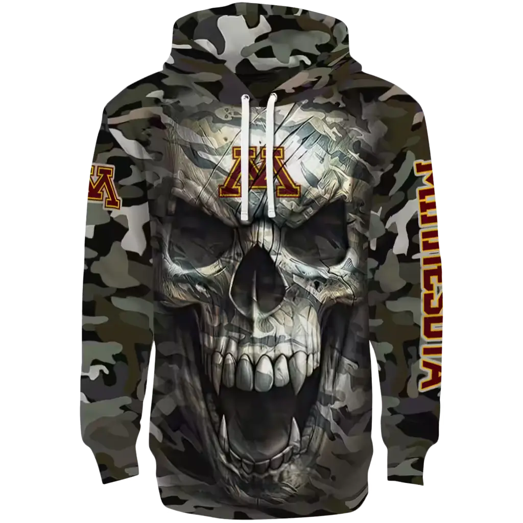 personalized minnesota golden gophers camo skull hoodie best selling personalized minnesota golden gophers camo skull hoodie best selling