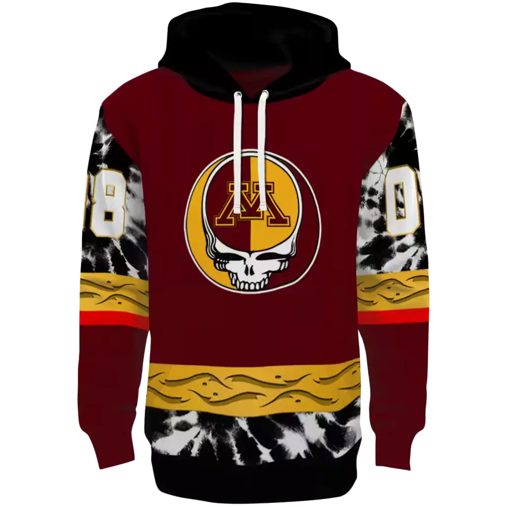 personalized minnesota golden gophers grateful vibes maroon hoodie best selling personalized minnesota golden gophers grateful vibes maroon hoodie best selling