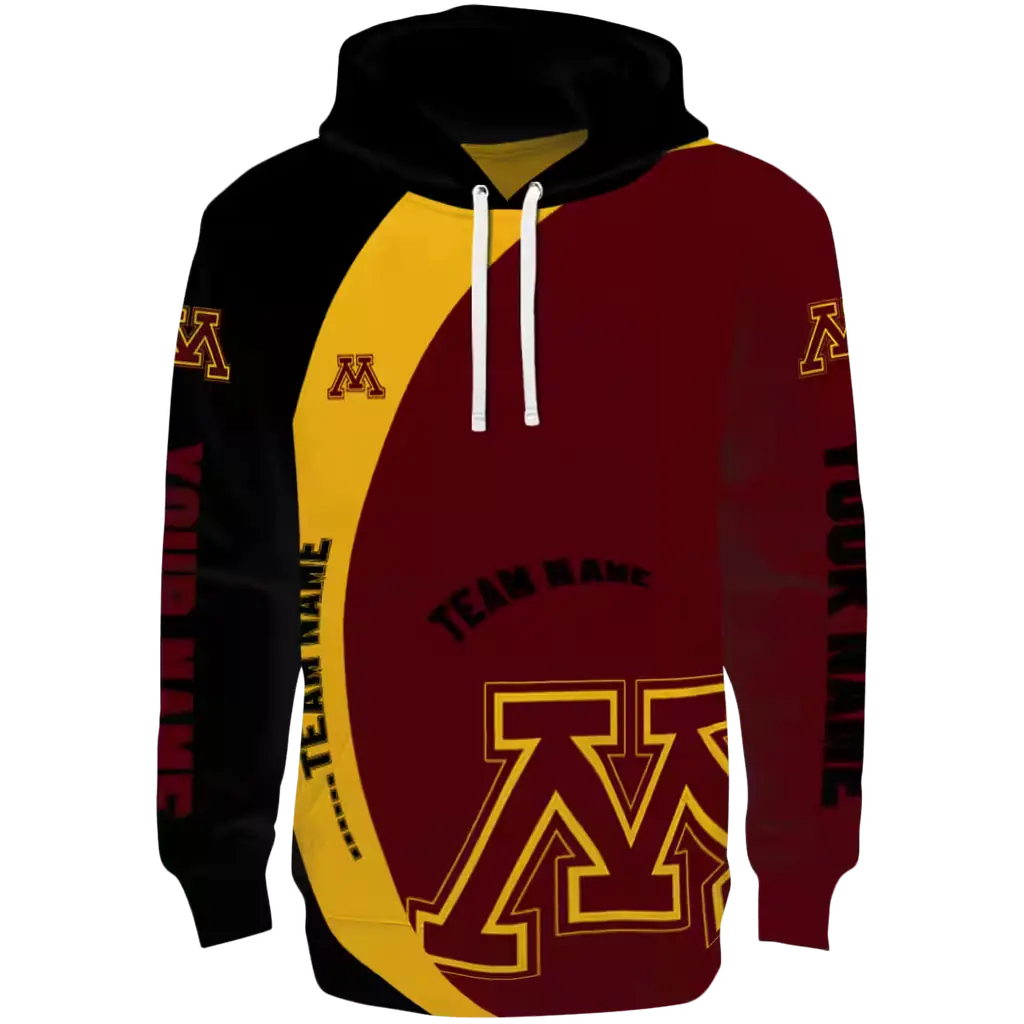 personalized minnesota golden gophers minimalist design maroon black hoodie best selling personalized minnesota golden gophers minimalist design maroon black hoodie best selling