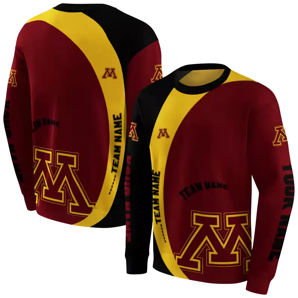 personalized minnesota golden gophers minimalist design maroon black hoodie premium grade personalized minnesota golden gophers minimalist design maroon black hoodie premium grade