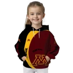 personalized minnesota golden gophers minimalist design maroon black hoodie best selling