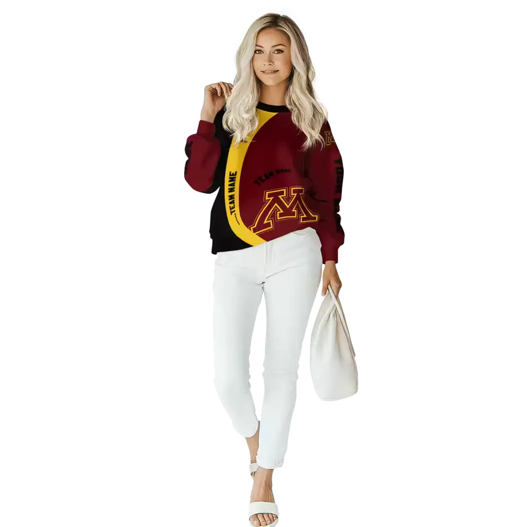 personalized minnesota golden gophers minimalist design maroon black hoodie trendy personalized minnesota golden gophers minimalist design maroon black hoodie trendy