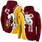 personalized minnesota golden gophers peeking snoopy maroon hoodie best selling