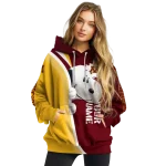 personalized minnesota golden gophers peeking snoopy maroon hoodie best selling