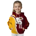 personalized minnesota golden gophers peeking snoopy maroon hoodie best selling