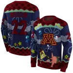 personalized minnesota golden gophers spongebob patrick star maroon navy hoodie best selling
