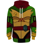 personalized minnesota golden gophers superhero armor maroon green hoodie best selling