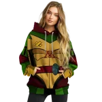 personalized minnesota golden gophers superhero armor maroon green hoodie best selling