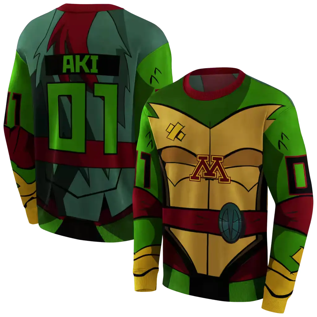 personalized minnesota golden gophers superhero armor maroon green hoodie premium grade personalized minnesota golden gophers superhero armor maroon green hoodie premium grade