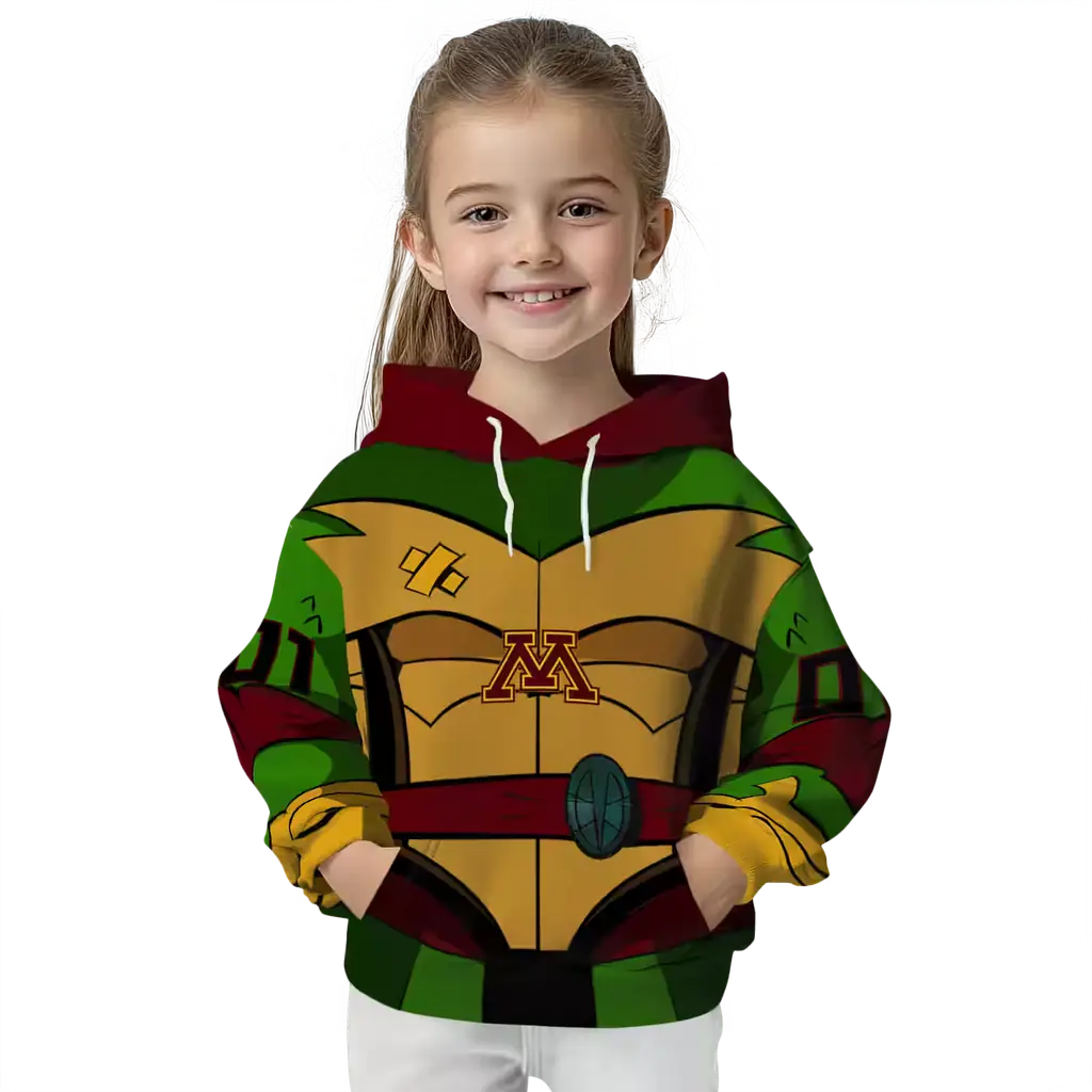 personalized minnesota golden gophers superhero armor maroon green hoodie top rated personalized minnesota golden gophers superhero armor maroon green hoodie top rated