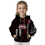 personalized mississippi state bulldogs distressed flag maroon black hoodie best selling