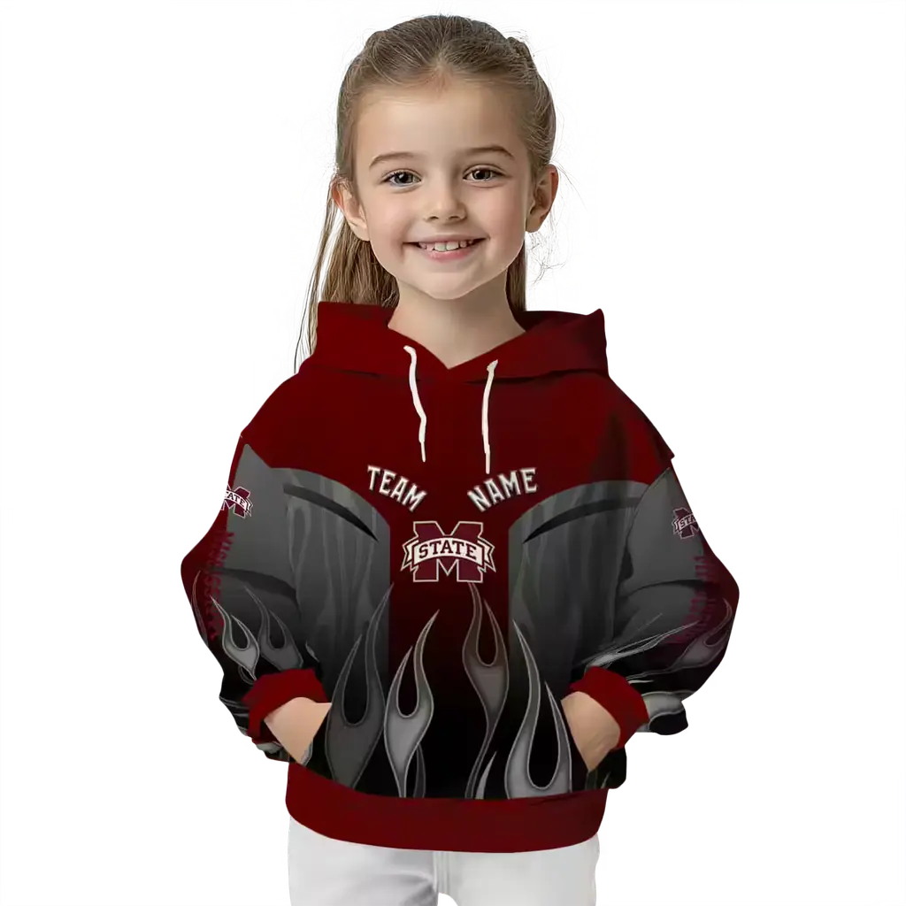personalized mississippi state bulldogs flame design maroon hoodie top rated personalized mississippi state bulldogs flame design maroon hoodie top rated