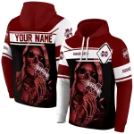 personalized mississippi state bulldogs grim reaper maroon black hoodie best selling