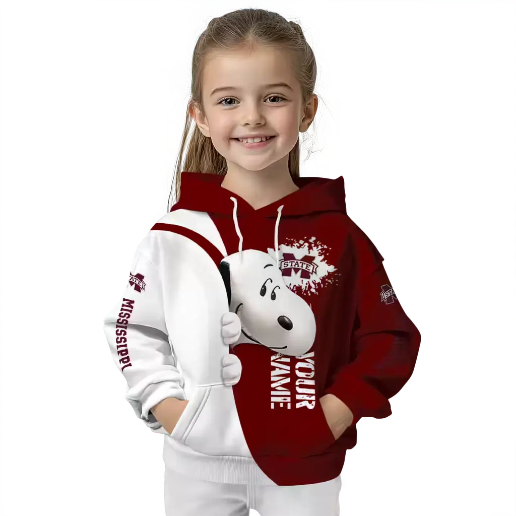 personalized mississippi state bulldogs peeking snoopy maroon hoodie top rated personalized mississippi state bulldogs peeking snoopy maroon hoodie top rated