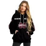 personalized mississippi state bulldogs punisher skull black hoodie best selling