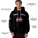 personalized mississippi state bulldogs punisher skull black hoodie best selling