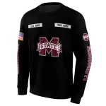 personalized mississippi state bulldogs punisher skull black hoodie best selling