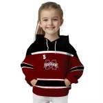 personalized mississippi state bulldogs striped pattern maroon hoodie best selling