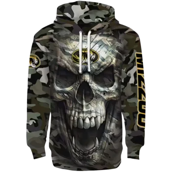 personalized missouri tigers camo skull hoodie best selling