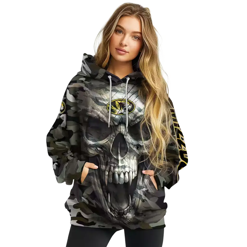 personalized missouri tigers camo skull hoodie high quality personalized missouri tigers camo skull hoodie high quality