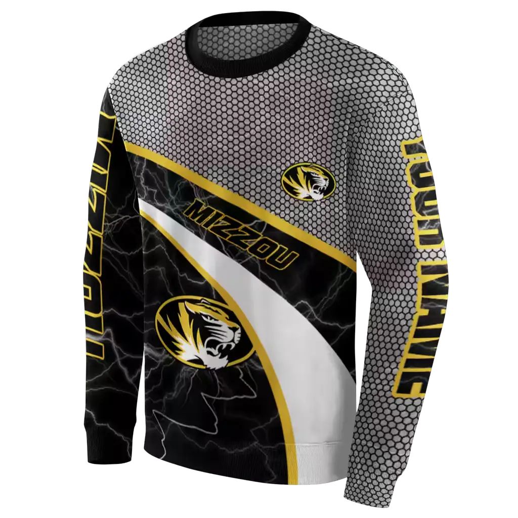 personalized missouri tigers hexagonal mesh black gray hoodie new arrival personalized missouri tigers hexagonal mesh black gray hoodie new arrival