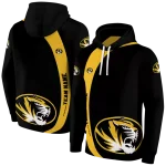 personalized missouri tigers minimalist design black hoodie best selling