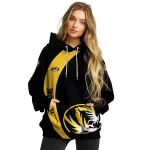 personalized missouri tigers minimalist design black hoodie best selling