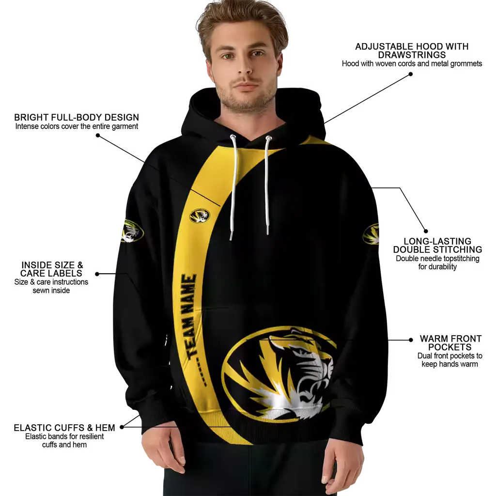 personalized missouri tigers minimalist design black hoodie latest model personalized missouri tigers minimalist design black hoodie latest model