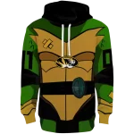 personalized missouri tigers superhero armor black green hoodie best selling