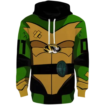 personalized missouri tigers superhero armor black green hoodie best selling