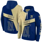 personalized navy midshipmen abstract shape blue hoodie best selling
